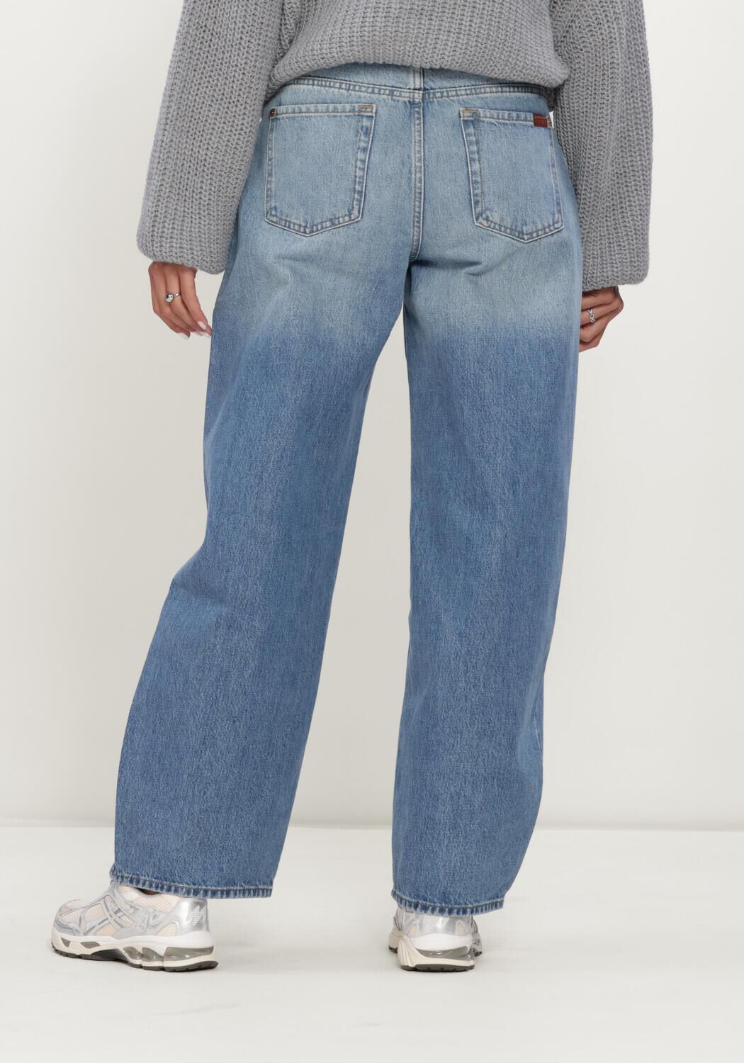 Blauwe 7 FOR ALL MANKIND Jeans BONNIE CURVILINEAR SKYFROST - large