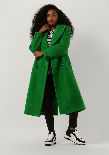 Y.A.S. Manteau YASINFERNO LONG WOOL MIX COAT en vert - large