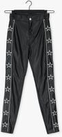 COLOURFUL REBEL Pantalon CHLOE FAKE LEATHER STAR PANTS en noir