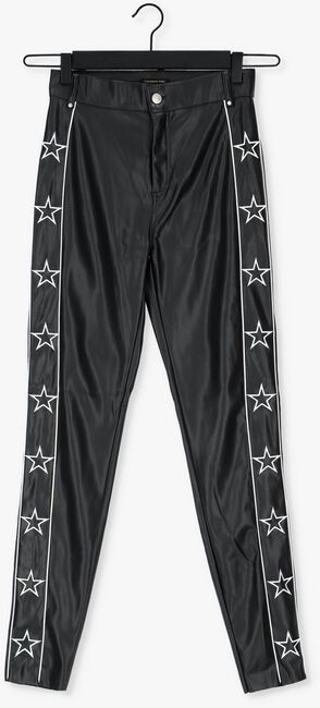 COLOURFUL REBEL Pantalon CHLOE FAKE LEATHER STAR PANTS en noir - large