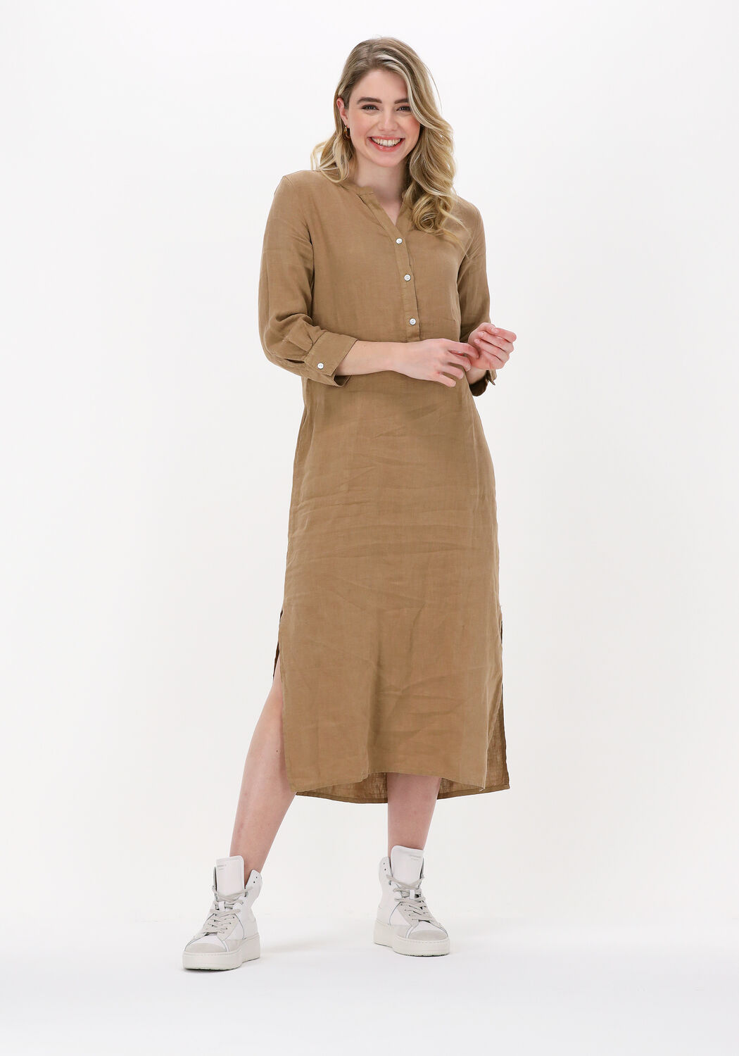 Camel KNIT-TED Midi jurk REGI | Omoda