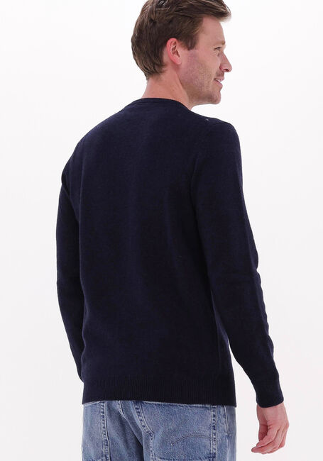 Donkerblauwe LYLE & SCOTT Trui CREW NECK LAMBSWOOL BLEND JUMP - large