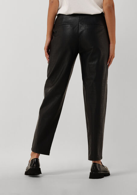 Zwarte ALIX THE LABEL Pantalon LADIES WOVEN FAUX CROCO MOM PANTS - large
