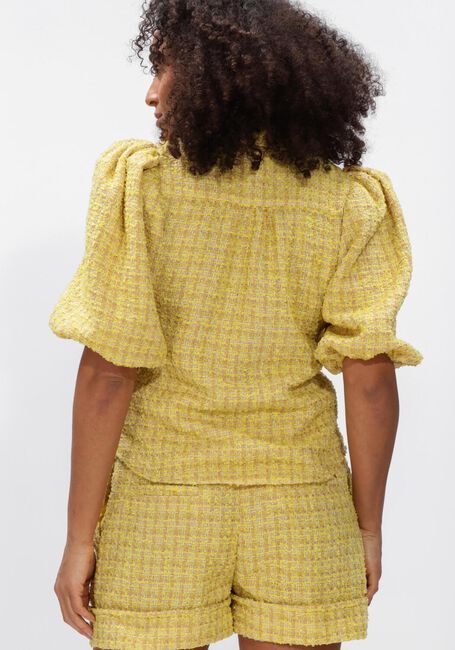 JANICE LARS TWEED GEEL Blouses en jaune - large