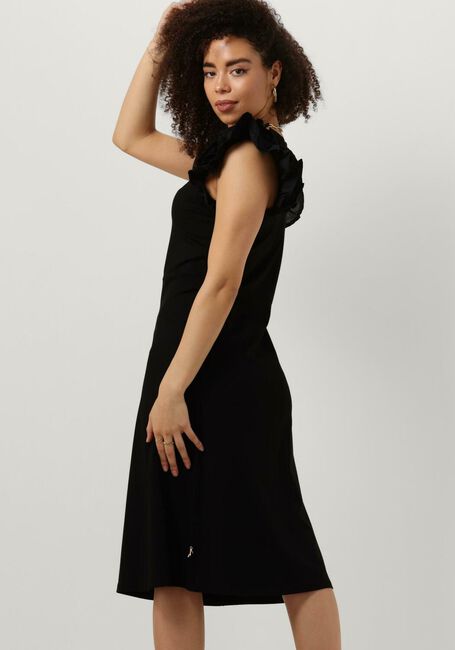 JANSEN AMSTERDAM Robe midi FIONA en noir - large