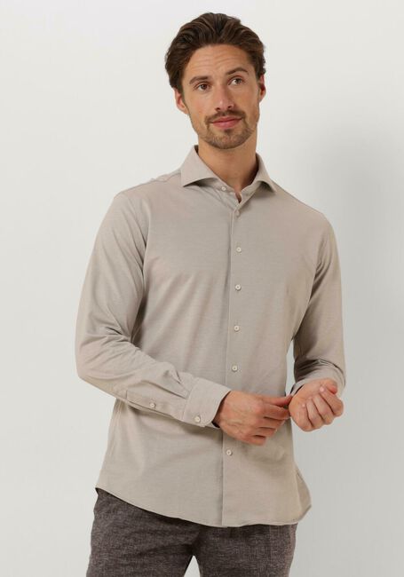 PROFUOMO Chemise classique SHIRT X-CUTAWAY JAPANESE KNITTED en beige - large
