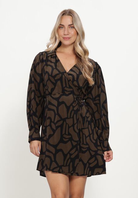 Bruine GRACE & MILA Mini jurk SHORT DRESS - large