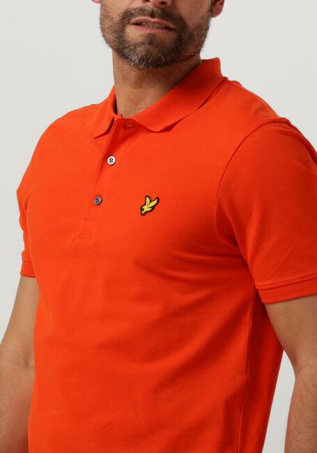 LYLE & SCOTT Polo PLAIN POLO SHIRT en orange - large
