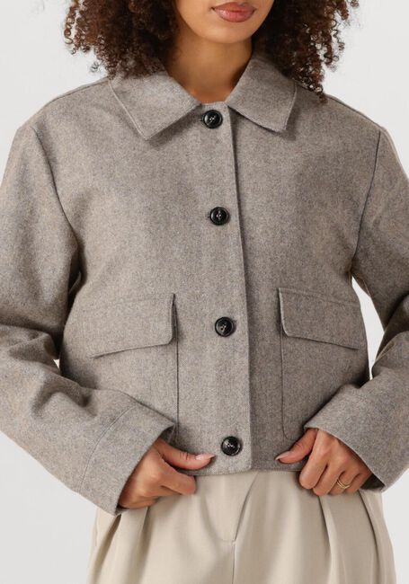 NEO NOIR Jack ROMANA HERRINGBONE JACKET en marron - large