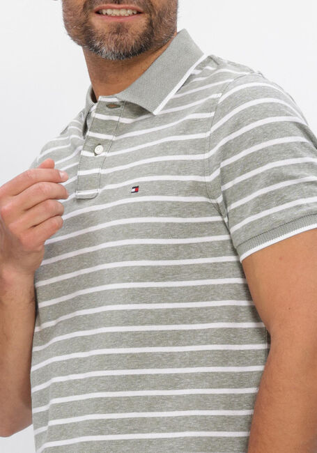 TOMMY HILFIGER Polo COTTON LINEN PIQUE REG POLO en vert - large