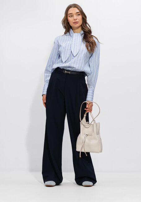 Blauwe DANTE6  ANUBI STRIPE SHIRT - large