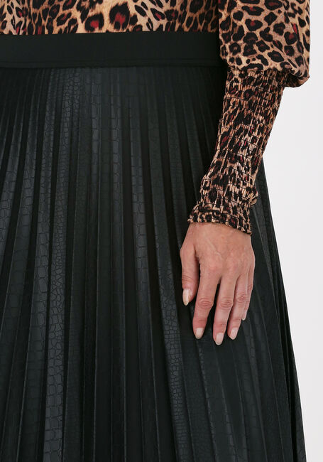 JANSEN AMSTERDAM Jupe midi SKIRT PLISSE en noir - large