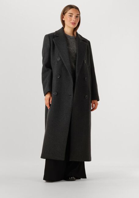 Donkergrijze INWEAR Mantel YUNAH IW LONG COAT - large