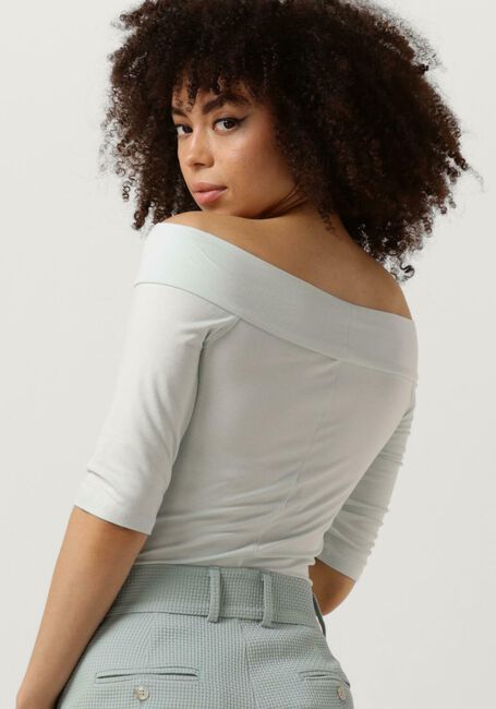 VANILIA Haut VISCOSE OFF SHOULDER SSL en bleu - large