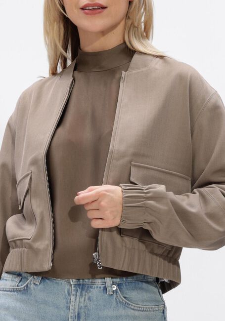 Taupe DANTE6 Jack SAMIE MELANGE JACKET - large