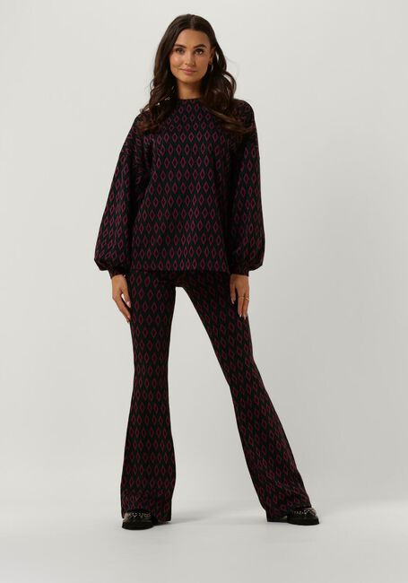 Paarse REFINED DEPARTMENT Wijde broek 95 IKAT KNIT - large