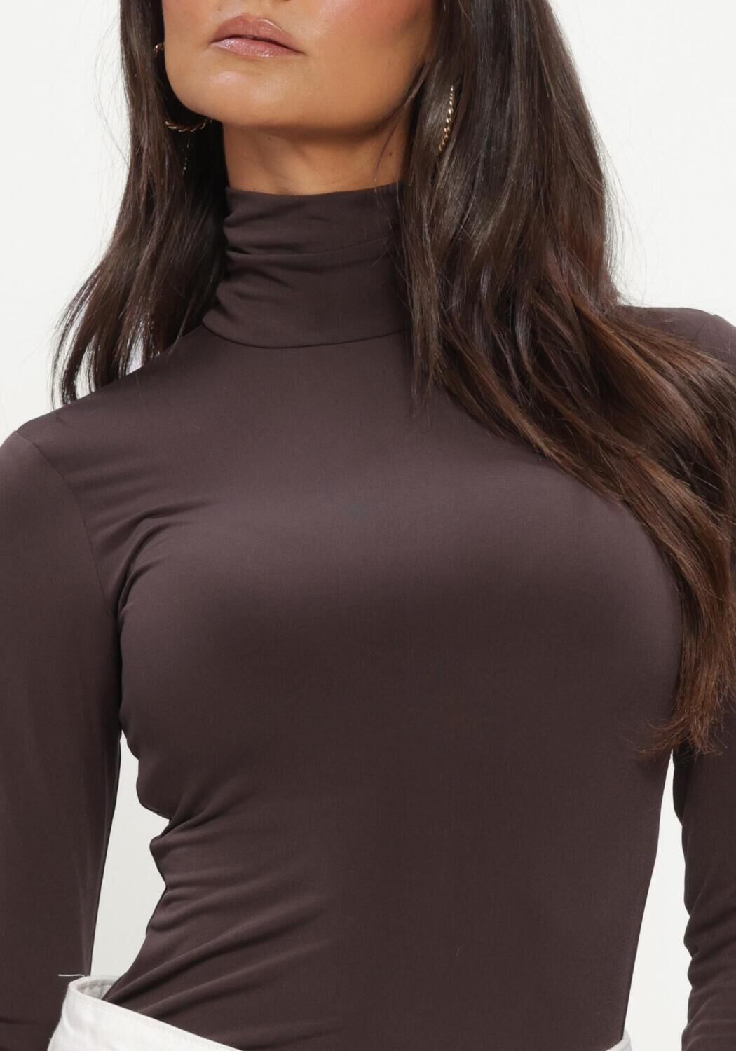 Bruine NOTRE-V Top NV-INGER - large