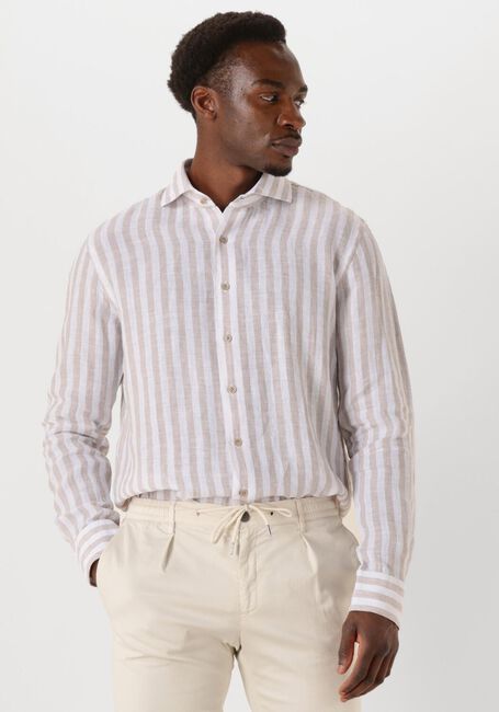 PROFUOMO Chemise classique SHIRT X-CUTAWAY LINEN en blanc - large