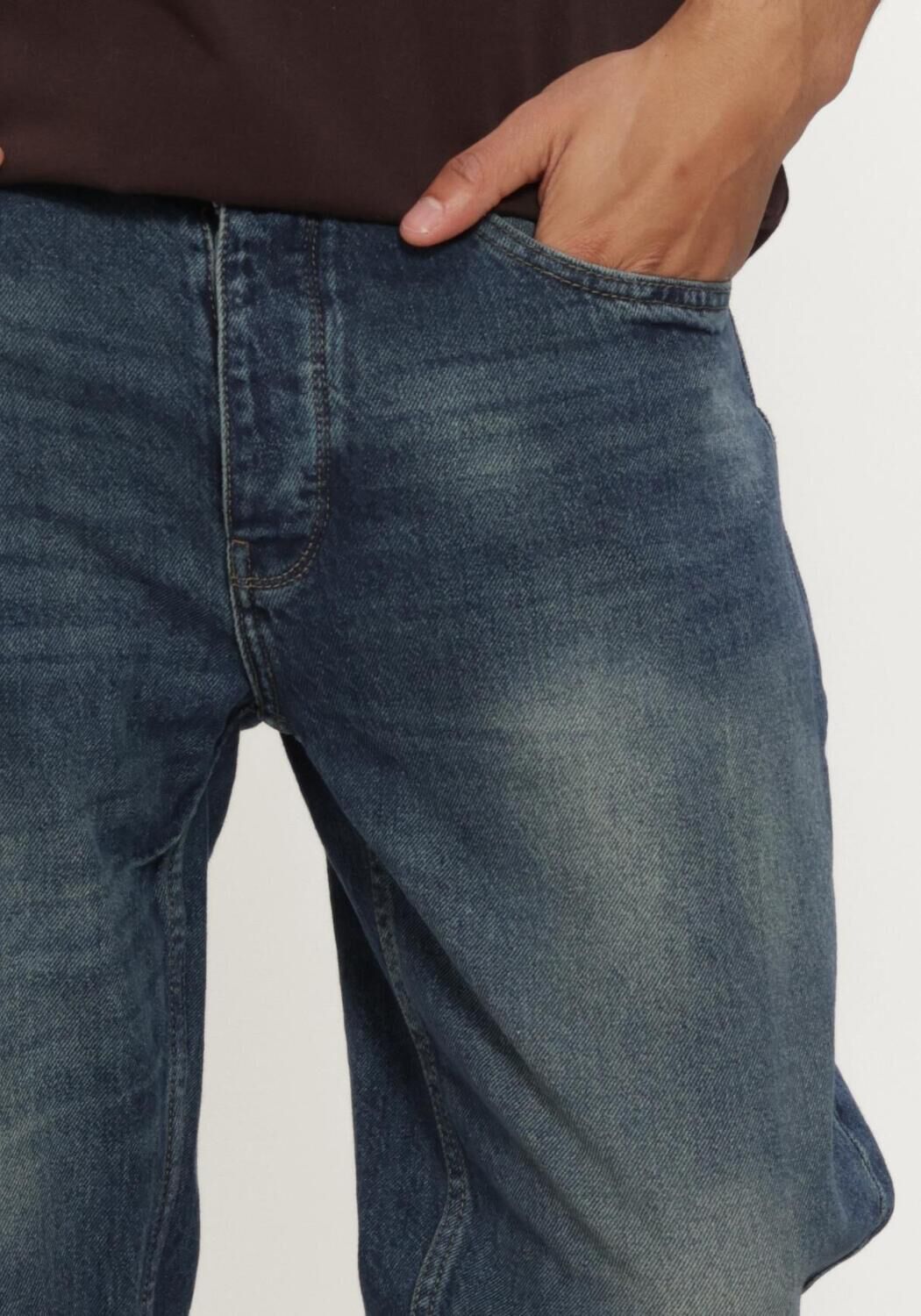 PURE PATH Straight leg jeans THE ERIC en bleu - large