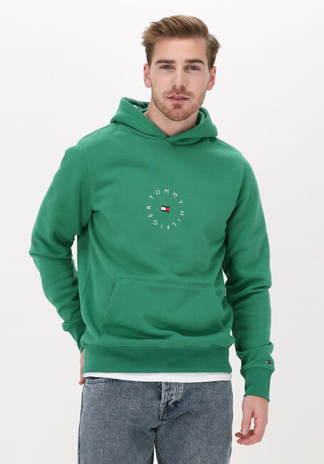 TOMMY HILFIGER Chandail ROUNDALL GRAPHIC HOODIE en vert - large