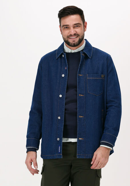 Blauwe SCOTCH & SODA Overshirt DENIM OVERSHIRT WITH TRUCKER D - large