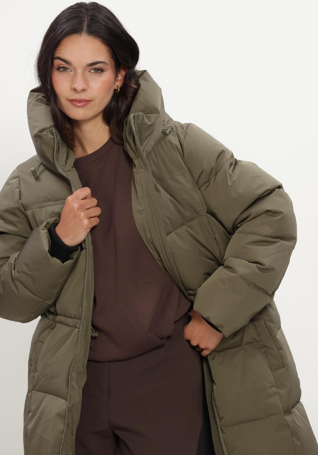 MSCH COPENHAGEN Veste matelass&eacute; MSCHZALA PAVINARIA JACKET Kaki - large