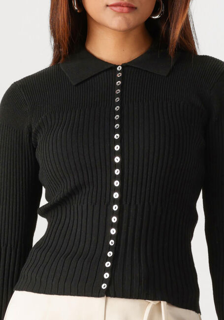 SECOND FEMALE Pull JET KNIT CARDIGAN en noir - large