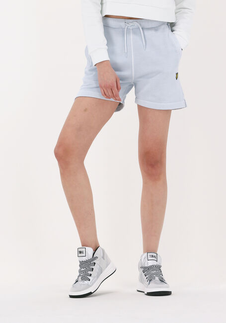 Lichtblauwe LYLE & SCOTT Broeken/jumpsuits GARMENT DYE SHORTS - large
