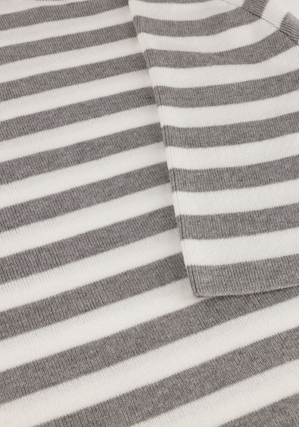 OBJECT T-shirt OBJESTER S/S NEW KNIT PULLOVER Gris clair - large