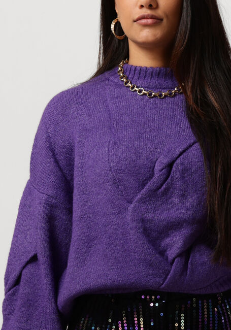 Paarse Y.A.S. Trui YASLEXU LS KNIT PULLOVER - large