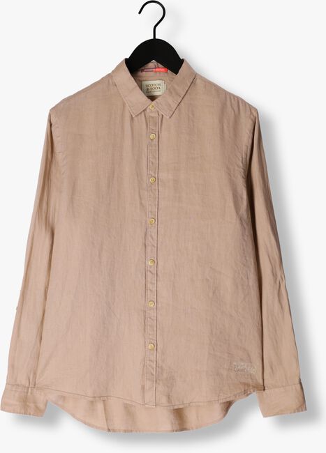 Khaki SCOTCH & SODA Casual overhemd LINEN SHIRT WITH ROLL-UP - large