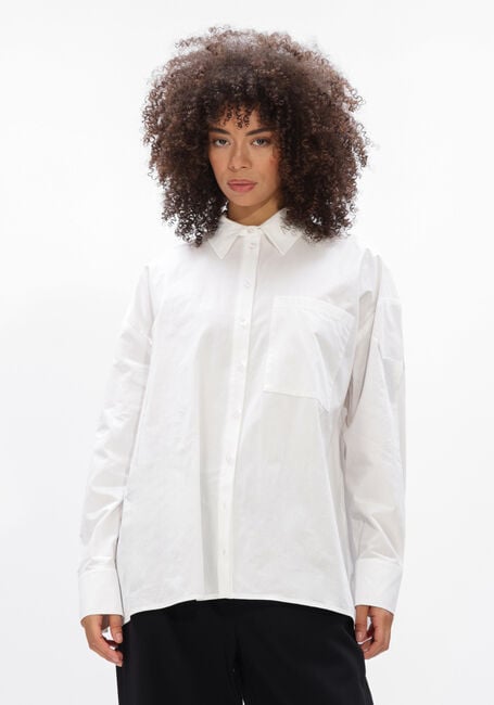 Witte ALIX THE LABEL  LADIES WOVEN OVERSIZED BLOUSE - large