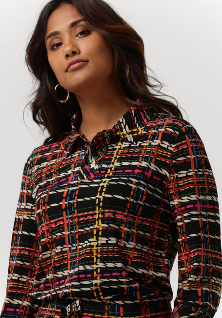 Zwarte VANILIA  COLOURED CHECK POLO - large