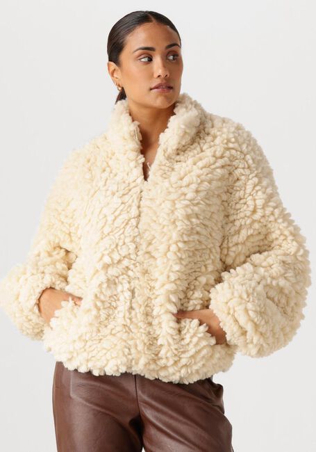 Ecru ANOTHER LABEL Teddy jas SARA JACKET - large