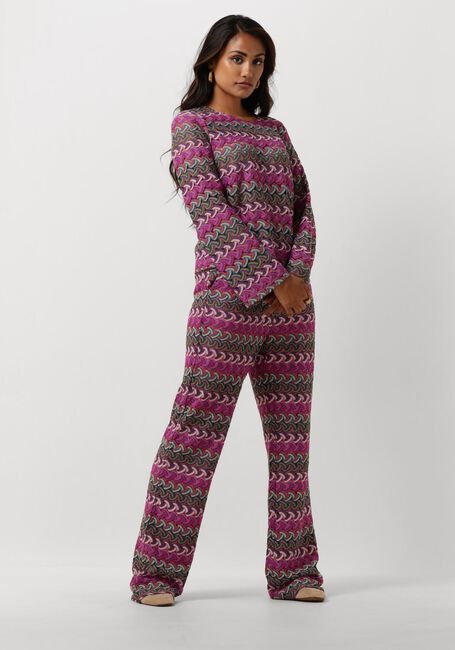 Paarse STUDIO AMAYA Wijde broek ROMEE - large