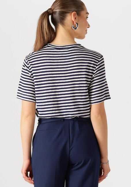 Donkerblauwe MY ESSENTIAL WARDROBE T-shirt LISAMW STRIPED TEE - large