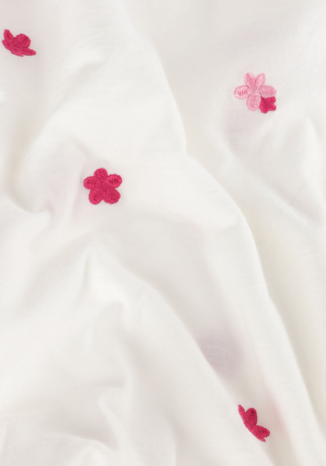 Ecru FABIENNE CHAPOT T-shirt PHILL V-NECK PINK FLOWER T-SHIRT - large