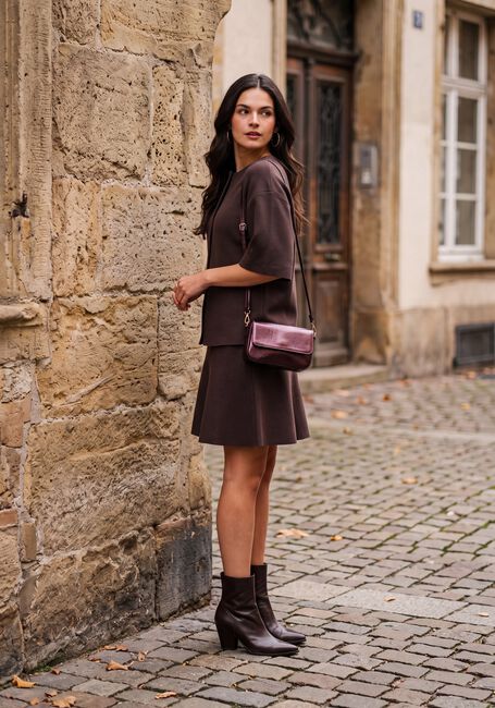 MSCH COPENHAGEN Pull MSCHMIRIELLE EAST 2/4 CARDIGAN en marron - large