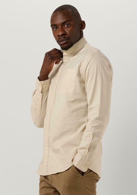 SELECTED HOMME Chemise décontracté SLHREGRICK-OX FLEX SHIRT LS en beige - large