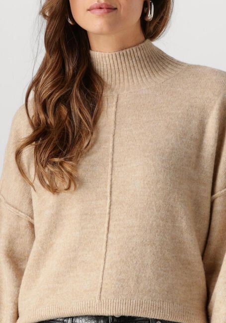 Y.A.S. Pull YASBALIS LS HIGH NECK KNIT en beige - large