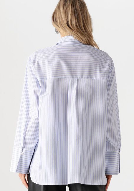 Lichtblauwe NEO NOIR  DITA MINI STRIPE SHIRT - large