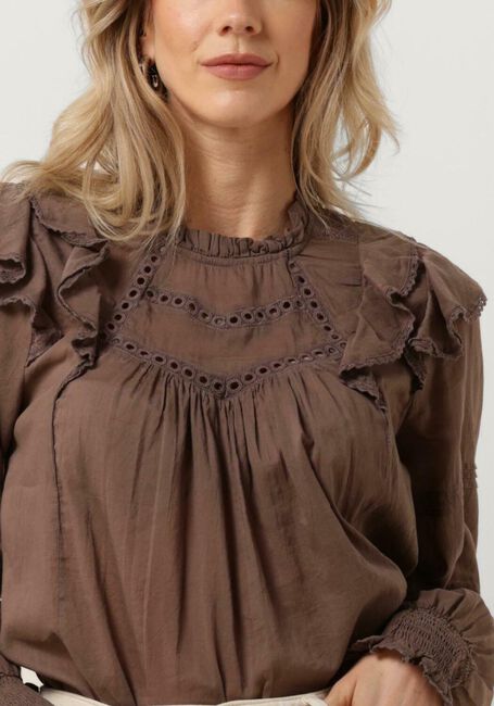 Bruine NEO NOIR  SIMKIE S VOILE BLOUSE - large