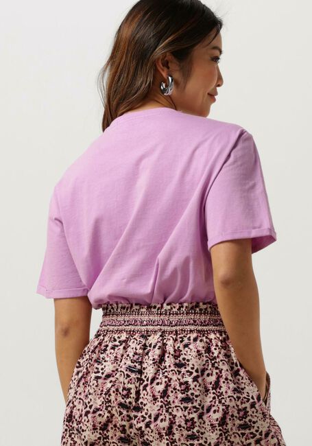 MSCH COPENHAGEN T-shirt MSCHTERINA ORGANIC SMALL LOGO TEE en violet - large