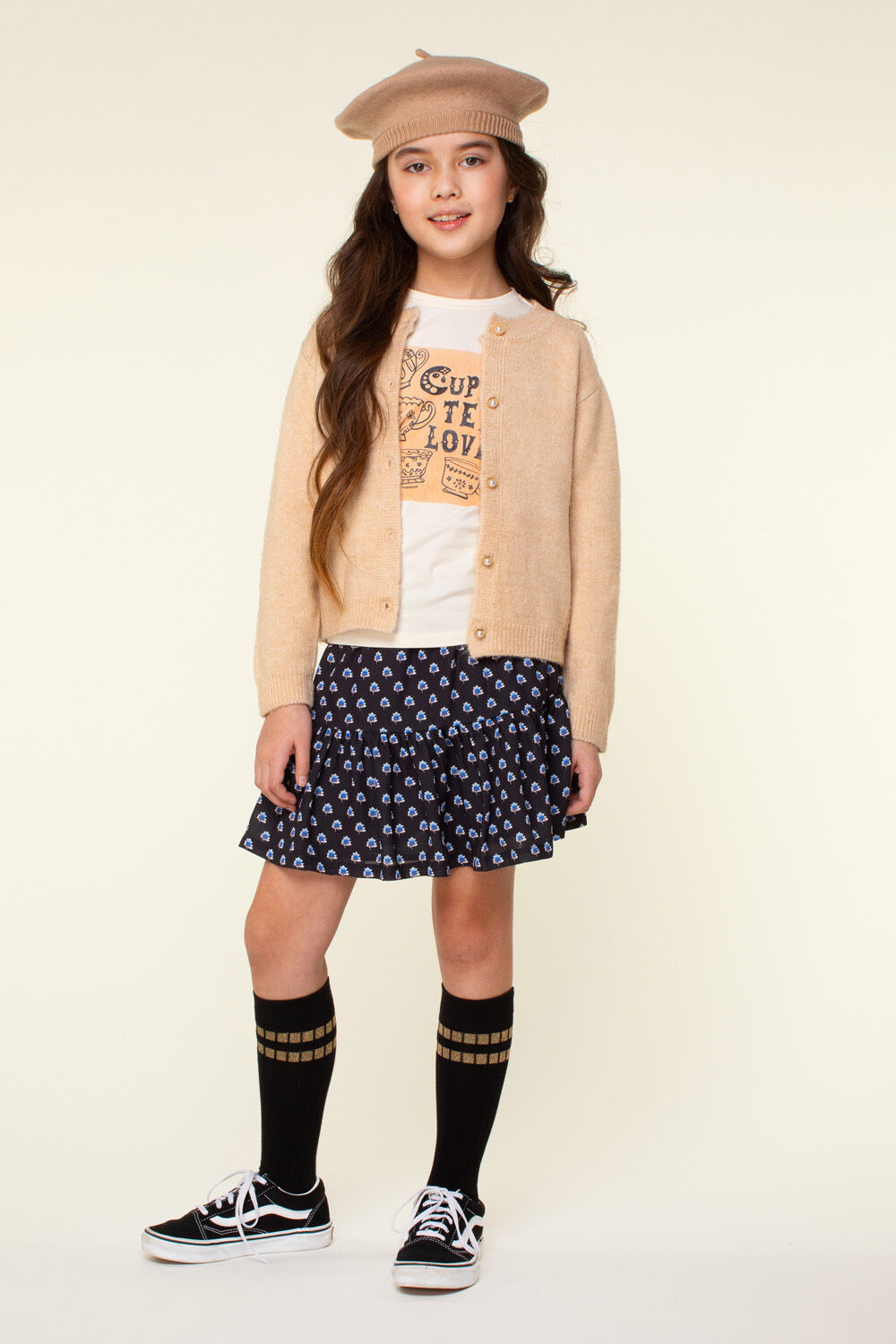 MOODSTREET LONGSLEEVE LINN Hauts & T-shirts &Eacute;cru - large