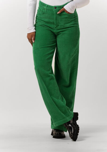 CO'COUTURE Pantalon large VIKA CORDUROY JEANS en vert - large