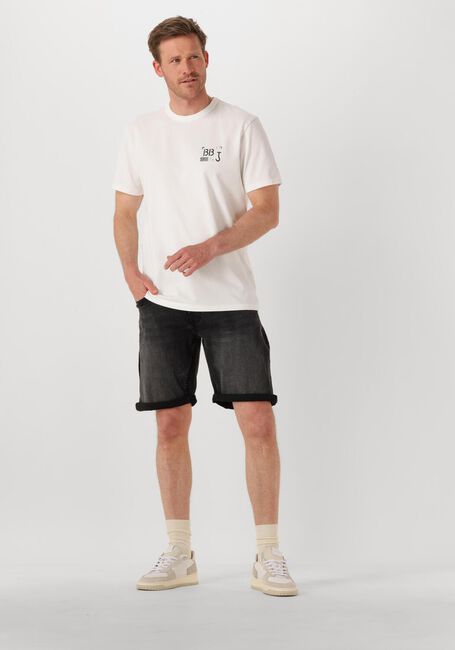 Zwarte PURE PATH Jeans THE MILES SLIM FIT DENIM SHORTS - large