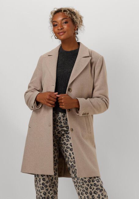 SELECTED FEMME Manteau SLFNEW ALMA WOOL COAT en beige - large