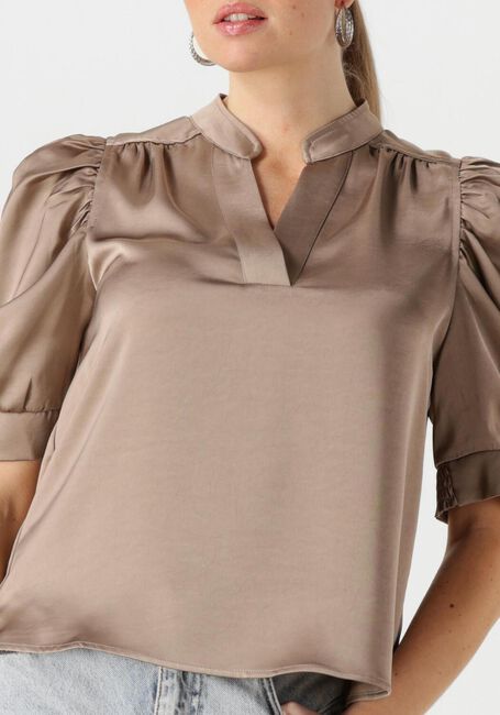 NEO NOIR ROELLA HEAVY SATEEN BLOUSE Blouses en taupe - large