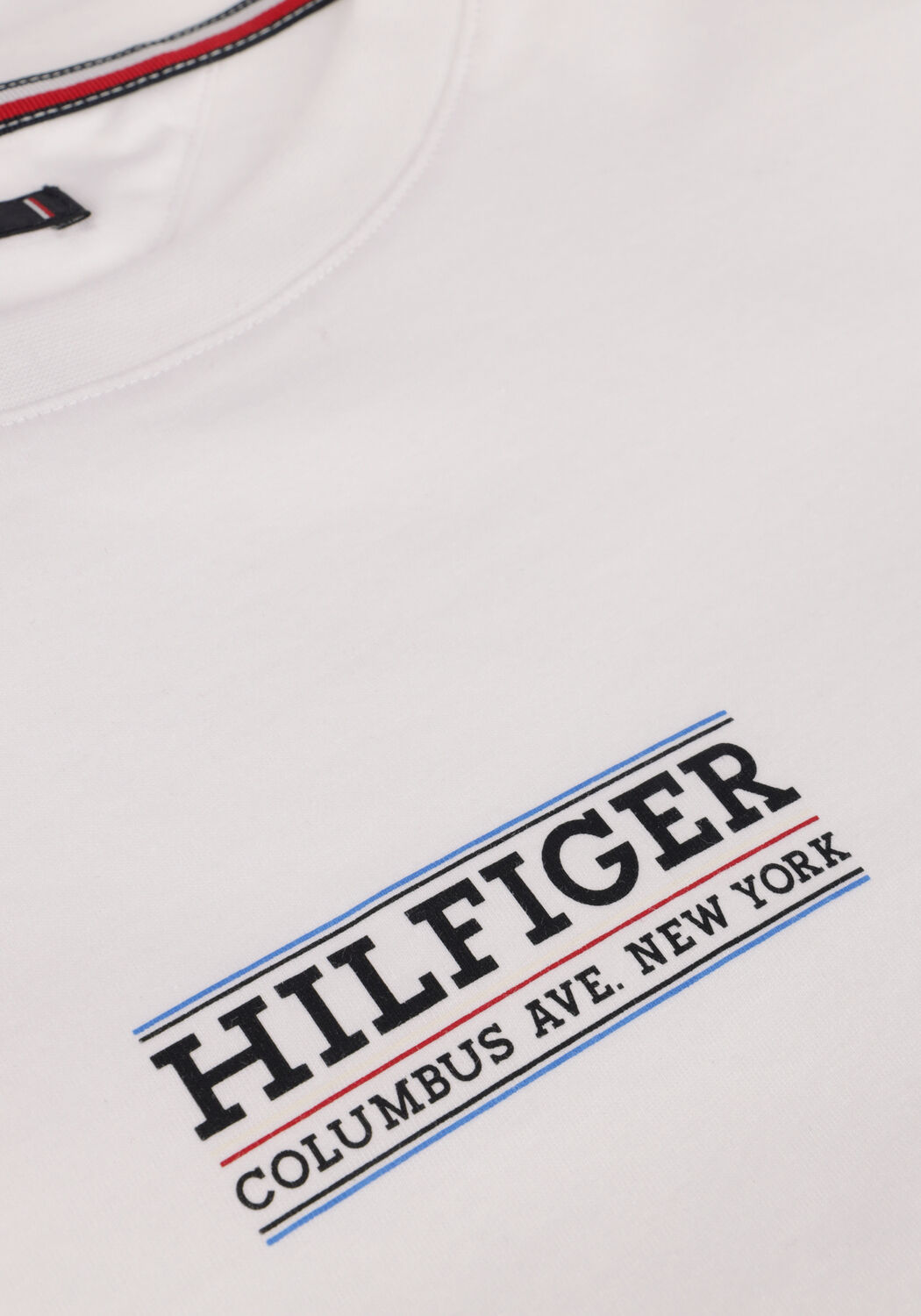 Witte TOMMY HILFIGER T-shirt SMALL HILFIGER TEE - large