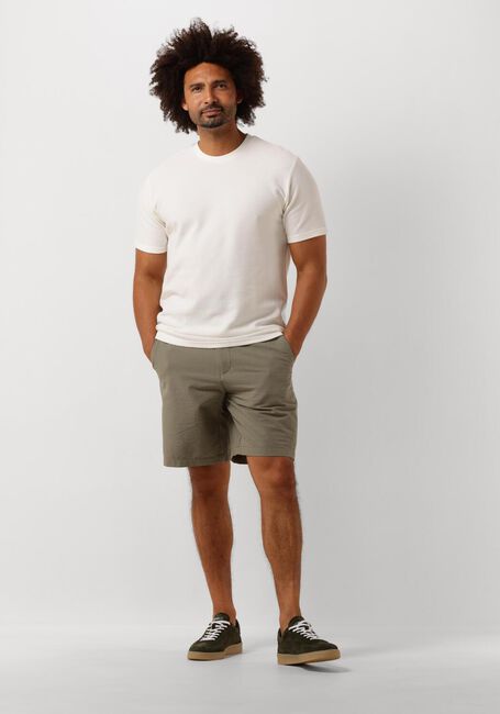 Gebroken wit SELECTED MEN T-shirt SLHMAURICE STRUCTURE SS O-NECK - large